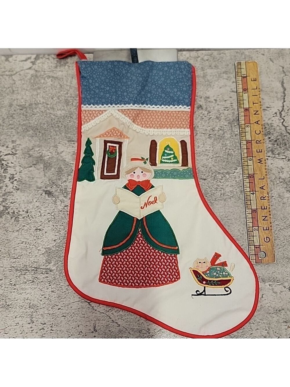 Vintage House of Hatten Christmas Stocking Caroler - Picture 7 of 9